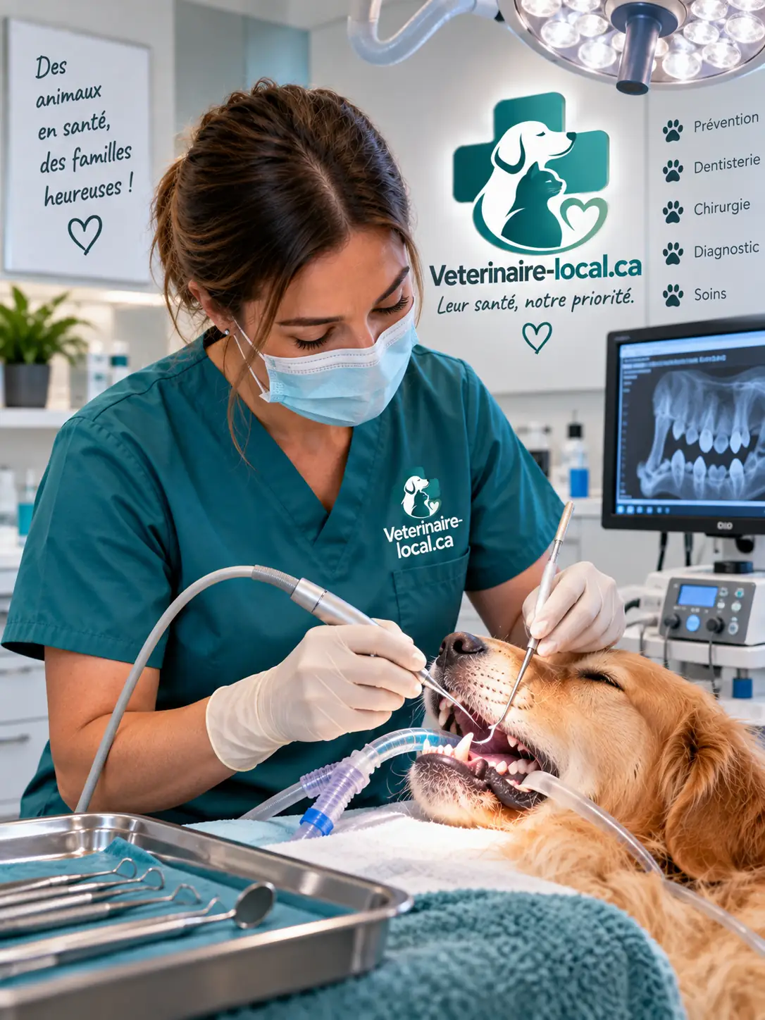 Soins dentaires sous anesthésie